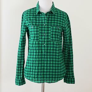 Madewell gingham buttons down shirt